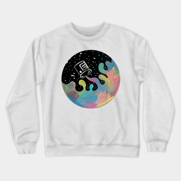 Paint Pour Crewneck Sweatshirt by Art by Rory 